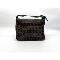 ราคา ส่งต่อ FENDI Monogram Cloth Baguette Mini Bag ใบตะมุตะมิ หายากแล้วคร้า (20313390051)