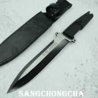 ราคา Sangchongcha CL04 Outdoor Hunting Tactical Survival Fixed blade knife Bowie knife มีดโบวี่ มีดโบวี่ทหาร มีดพก มีดเดินป่า 58HRC 7CR13MOV 33ซม แถมซองหนังอย่างหนา (6104686643)