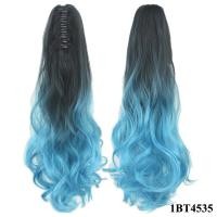 ราคา ZHUJI 15สีที่มีสีสันแฮร์พีซผมยาวลอนวิกผมหยิก Ombre กรงเล็บคลิปผมหางม้าผมต่อคลิปผมชิ้นผมหางม้าวิกผม (10038000472)
