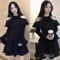 ราคา Since เดรสเปิดไหล่มาใหม่สวยผู้ดีใส่ได้ทุกวัยงานผ้าอย่างดี (20501697202)