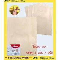 ราคา ไม้แผ่น DIY งานประดิษฐ์ งานฉลุลายต่างๆ ขนาด A4 5 แผ่น แพ็ค (7176828819)