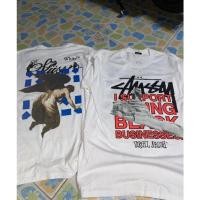 ราคา Stussy Collaboration 40th aniversary X Off white Virgil Abloh T Shirt (18144267434)