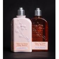 ราคา ของแท้ L Occitane Cherry Blossom shower gel lotion 250ml (19526766141)