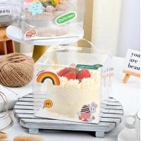 ราคา กล่องเค้กใส ฐานสีขาว พลาสติกอยู่ทรง ทรงสี่เหลี่ยมจัตุรัส มีหูหิ้วสามารถถือได้ กล่องเค้กใสสี่เหล 1ปอนด์ ครึ่งปอนด์ 2ปอนด์ กล่องใสพร้อมฐานรองเค้ก กล่องเค้กทรงสูงสวยๆราคาถูก กล่องเค้กทรงสูง (10190368306)