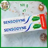 ราคา แพ็คคู่ Sensodyne Fresh Mint ยาสีฟันเซ็นโซดายน์ เฟรช มินต์ 160 กรัม 2 (20838347600)