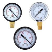 ราคา Pressure Gauge 0 30 psi 0 2 bar Mini Dial gauge compressor meters hydraulic pressure gauge Gage double scale Black (16630028405)