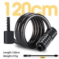 ราคา ส่งของจากไทย WEST BIKING ล็อกจักรยานแบบใส่รหัสล็อครักษาความปลอดภัยตัวล๊อคสาย S สำหรับจักรยาน MTB จักรยานเสือหมอบ5หลักล็อกรหัสรถจักรยานยนต์สายเคเบิลจัก (20799506858)