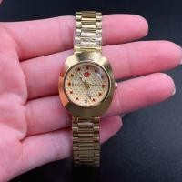 ราคา TT Time78 นาฬิกาข้อมือผู้หญิง ราโด้ มาใหม่ สีทอง ทุโทน สายสแตนเลส ตัดสายได้ หน้าปัดตกแต่งด้วยคริสตัล มี 2 ไซส์ 2435MM พร้อมกล่องดำฟรี (15701614140)