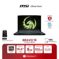 ราคา MSI NOTEBOOK Bravo 15 C7UCX 261TH 15 6 FHD IPS Ryzen 5 7535HS GeForce RTX 2050 8GB DDR5 512GB NVMe PCIe SSD Windows 11 Home โน้ตบุ๊ก (21322964489)