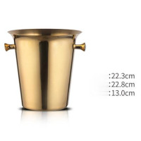 ราคา ถังน้ำแข็ง ถังใส่ขวดไวน์ 5L MH 228 ถังสแตนเลส ถังแช่เบียร์ ถังแช่ไวน์ (21187592599)