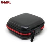 ราคา FAAEAL หูฟังไร้สายขนาดเล็กกล่องหูฟังแบบพกพาที่ใส่ป้องกันไว้กระเป๋าหูฟังไฟเบอร์มีซิปกล่องเก็บชุดหูฟังการ์ดหน่วยความจำใส่เหรียญ SD สาย USB ที่เก็บกุญแจกระเป๋าคาดเอวสำหรับ KZ ZSN Pro Castor TRN Moondrop 