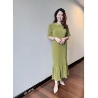 ราคา Maxidress Fashion pleated dress แฟชั่นชุดเดรส maxi b16148เดรสยาวทรงหางปลา เดรสใส่ออกงาน ชุดเดรสมุสลิม ชุดเดรสยาวมาก เดรสยาวFreesize Fashion สาวอวบแฟชั่นสาวอวบ code b161 48 (18322890461)