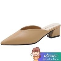 ราคา รองเท้าส้นสูง 2 นิ้ว หัวแหลม เปิดส้น รองเท้าผู้หญิง 001 67 (20796751759)