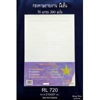 ราคา กระดาษรายงาน กระดาษมีเส้น A4 มีเส้น 1 หน้า ขนาด 210 297มม แพค 40 100 200แผ่น ซิลเวอร์ พร้อมส่ง มีเก็บปลายทาง UBMarketing (15238573016)
