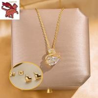 ราคา ทองคำแท้ 96 5 สร้อยทอง18kแท้ ประกายเพชรหงส์สร้อยคอผู้หญิงหรูหราออกแบบจี้กระดูกไหปลาร้าโซ่ ของขวัญวันเกิด (21347116109)