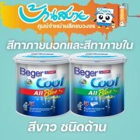 ราคา Beger สีขาว Cool All Plus ชนิดด้าน สีทาภายใน และ สีทาภายนอก สีขาว สีทาบ้านภายใน สีขาว เบเยอร์คูล ออลพลัส (21281012625)