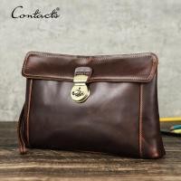 ราคา กระเป๋าเงินทรงคลัทช์กระเป๋าหนังแท้ผู้ชายคลัทช์สัมผัสกระเป๋าโทรศัพท์ดีไซน์ล็อคแบบกดกระเป๋าผู้ชายกระเป๋าถือสำหรับ8 3 iPad Mini (20758707538)