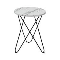 Koncept Furniture โต๊ะข้างเหล็กท๊อปไม้ รุ่น LENIX