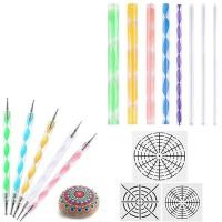 ราคา 16 Pcs Mandala Dotting Tools for Painting Rocks Mandala Stencils Kit Ball Stylus Clay Sculpting Carving Tools (20764924451)