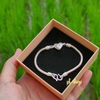 ราคา สร้อยข้อมือเงิน ลายกระดูกงูหัวใจกลาง (19879520502)