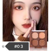 ราคา พาเลทตา พาเลทอายแชโดว์ อายแชโดว์พาเลท อายแชโดว์เนื้อแมท อายแชโดว์ประกายมุก 4 สี (21082442702)