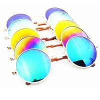ราคา Hot Vintage Round lens Sunglasses แว่นกันแดดทรงกลม เลนส์โพลาไรส์ รุ่น White White ฟรี 1 PC Glasses case 1PC Glasses cloth (6959108)