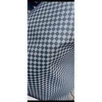 ราคา ผ้าหุ้มเบาะลายตารางสีเทา (21180622460)