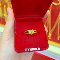 ราคา แหวนทอง1กรัม YHGOLD ทองคำแท้96 5 ขายได้จำนำได้ (18463856940)