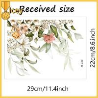 ราคา สติกเกอร์ติดฝาชักโครกมีกาวในตัวลายใบไม้ดอกไม้น้ำหนักเบาสำหรับตกแต่งห้องน้ำ WC ห้องน้ำสติ๊กเกอร์ห้องน้ำ (20276201566)