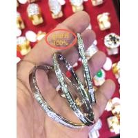 ราคา กำไลเงินฝังเพชร ราคา ต่อวง ส่งจากไทยรวดเร็ว (17182756967)