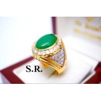 ราคา ผ่อน0 10เดือน แหวนทองหยก 10 07 กะรัต ล้อมเพชรเม็ดละ 0 05 กะรัต ก้านฝังเพชรเต็ม น้ำ100 พร้อมใบรับรองสินค้า เคลือบทองแท้1000 (3344072172)