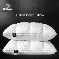 ราคา High end down comfortable pillow5 star hotel pillow down pillow core cotton white goose down 3 dimensional cervical pillow core Pillows Bolsters (20777910583)
