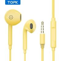 ราคา TOPK Wired Earphones With Microphone 3 5mm Earphones Plug In Ear Headphones Music Earplugs Ergonomic Headphones for Smartphones (19685790229)