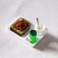 ราคา 5 ชิ้น ตั้งตุ๊กตาตุ๊กตาเล่นอุปกรณ์ครัวขนาดเล็กอาหารขนมปังปิ้งขนมปังน่ารักไมโครเครื่องประดับ (9862120663)