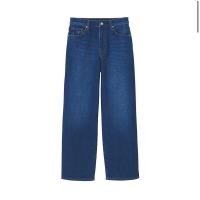 ราคา MUJI กางเกงยีนส์ ทรงขากว้าง MUJI WOMEN STRETCH DENIM RELAXED WIDE PANTS กางเกงผู้หญิง (19160348889)