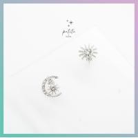 ราคา petite by PRAKYRE Galaxy Earring ต่างหูรูปพระจันทร์เสี้ยวและดาวติดหู ตกแต่งด้วยเพชร เกาหลี มินิมอล เก๋ไก๋ ใส่ได้ตลอด (19686606712)