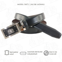 ราคา JACOB เข็มขัดหนังสีดำน้ำตาล BLACK รุ่น 51872 (13042667134)