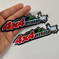 ราคา สติ๊กเกอร์ 4x4 off road 4wd สีเขียว สติกเกอร์ 2ชิ้น 3D ปั๊มนูน แต่งรถ ติดกระจก ข้างรถ ท้ายรถ รถยนต์ รถกระบะ SUV Toyota Ford Nissan Isuzu Mitsubishi Suzuki Caribian Lan Rover Jeep (16440533061)