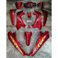 ราคา ชุดเฟรม 12 ชิ้น Wave125R อกไก่ เวฟ125R หัวแหลม ชุด สีแดงแก้ว งาน ABS ชุดสี รูกุญแจกลม ชุดสีพร้อมติดสติ๊กเกอร์ (16108544597)