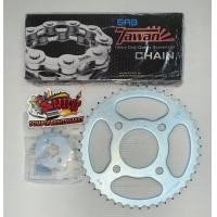 ราคา แยกขาย โซ่สเตอร์ สตาเลี่ยน CT150 หลัง4รู ชุดsupersave 428 120 15 40 43 44 เลือกได้ 1ชุด3ชิ้น หลายยี่ห้อ โซ่TW (20708300466)