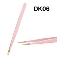 ราคา DEERCAND ความแม่นยำสูงที่มีคุณภาพสูงคีมขนตากุหลาบทองสแตนเลสต่อขนตาคีมเครื่องมือคีมป้องกันไฟฟ้าสถิตย์ (19960832187)