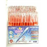 ราคา camryปากกาลูกลื่นแคมรี่ ปากกาแคมรี่ Shine 525 สีน้ำเงิน สีแดง 120 ด้าม (11267373827)