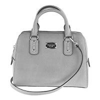 ราคา กระเป๋าถือ Michael Kors แท้ หนังแท้ฟอกกันรอยขีดข่วน ทรงสวย มีสายยาว Michael Kors Small Satchel Saffiano Leather Pearl Grey 35S3SSAS1L (1269608969)