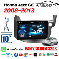 ราคา AO HONDA JAZZ GE 2008 2013 10 นิ้ว RAM2GB ROM16GB ROM32GB 2din Android 12 1 เครื่องเสียงรถยนต์ 2DIN IPS FULLHD YOUTUBE WIFI GPS 2DIN เครื่องเสียงรถยนต์ พร้อมส่ง (19686254318)