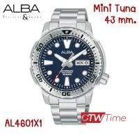 ราคา ALBA Mini Tuna Automatic นาฬิกาข้อมือผู้ชาย สายสแตนเลส รุ่น AL4601X1 AL4603X1 AL4605X1 AL4607X1 AL4601X AL4603X AL4605X AL4607X (20583572036)