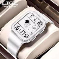 ราคา LIGE นาฬิกาผู้ชายเท่ๆนาฬิกาข้อมือกีฬา ดิจิทัล แฟชั่น โครโนกราฟ อิเล็กทรอนิกส์ นาฬิกาข้อมือ 30m กันน้ำ นาฬิกา ผู้ชาย กล่อง (15588017239)