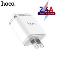 ราคา HOCO Original 5V 2 4A Dual USB Wall Charger Fast Charge สำหรับ iPhone 1211 Pro MaxSamsung Galaxy Note 10 Plusหมายเหตุ9 Xiaomi Android อะแดปเตอร์ดิจิตอลจอแสดงผล LED (9653020795)