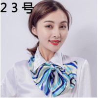 ราคา ผ้าพันคอ ผ้าพันคอยูนิฟอร์ม ชุดทำงาน ชุดนักศึกษา พนักงานต้อนรับ ผ้าไหมซาติน ผ้านุ่ม ลื่น สีสวยสดใส พร้อมส่ง (19611534931)