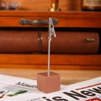 ราคา คลิปหนีบแนวตั้งทำจากไม้ขนาดเล็กหลากสีสุดสร้างสรรค์สำหรับใส่คลิปเหล็กกระดาษโน๊ตโปสการ์ดตั้งโต๊ะ (20644537598)