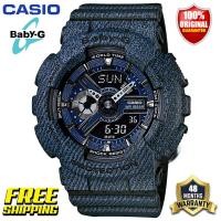 ราคา ต้นฉบับ Baby G BA110 นาฬิกาข้อมือสตรีกีฬากันกระแทกกันน้ำ 100M พร้อมรับประกัน 4 ปี BA 110DC 2A1 คลังสินค้าพร้อม (20315316691)
